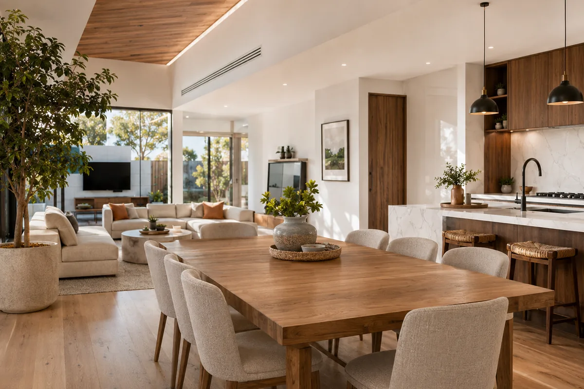 Modern residential living space representing home renovation services