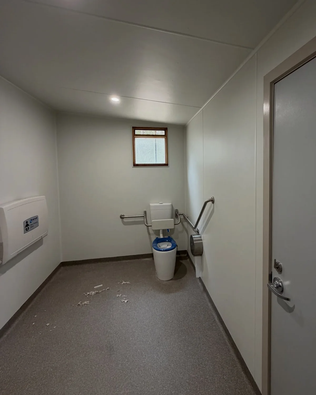 Refurbished public toilet interior in Fryerstown by Takshak Built