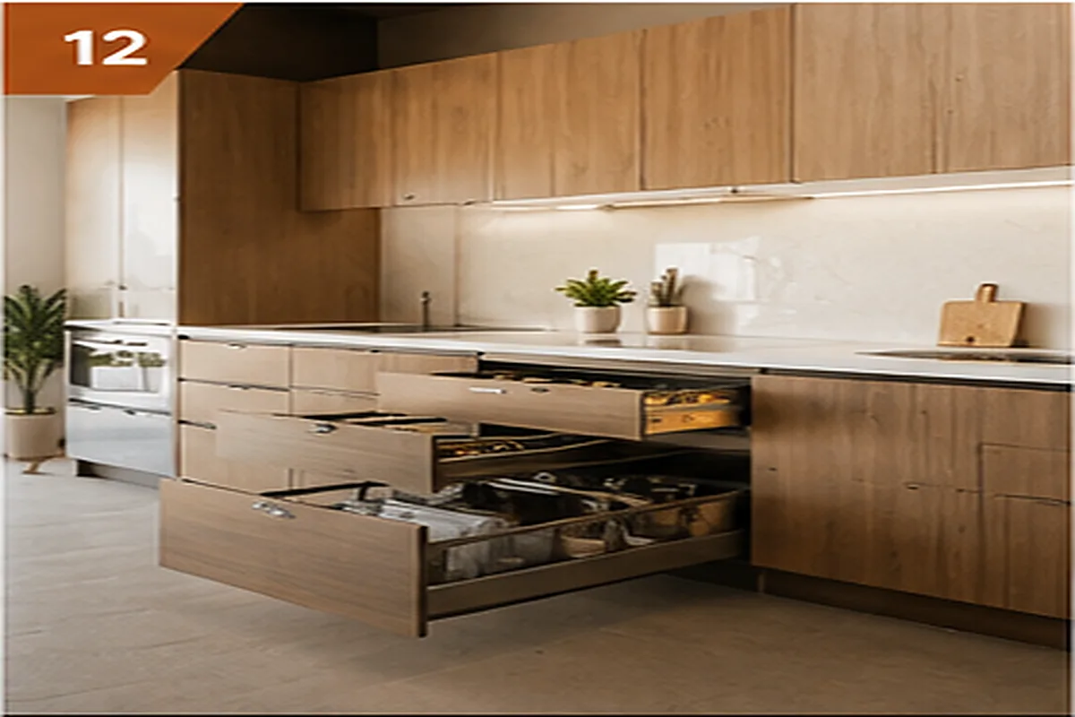 Modern cabinetry representing cabinet making and cabinet door services