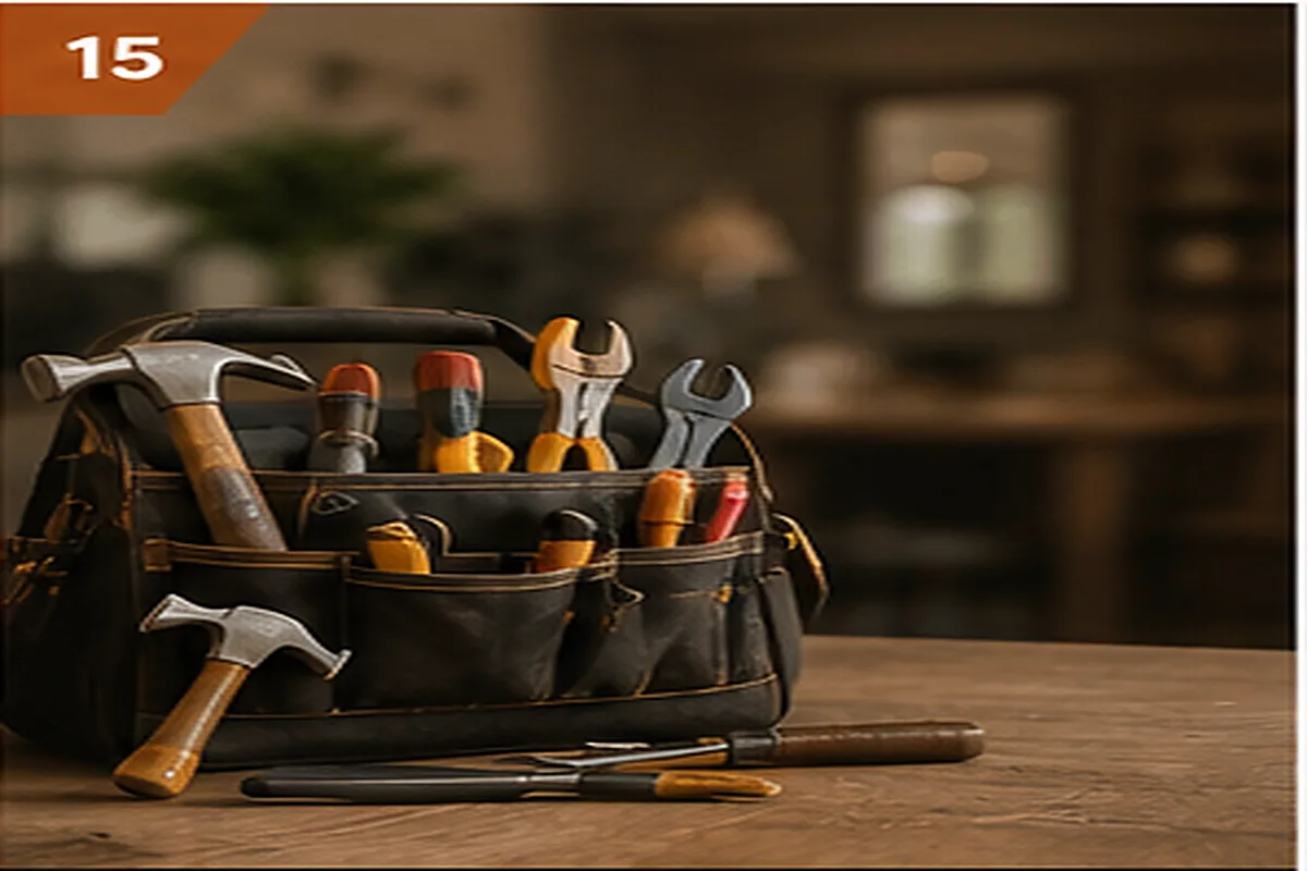 Hand tools representing handyman and small works services